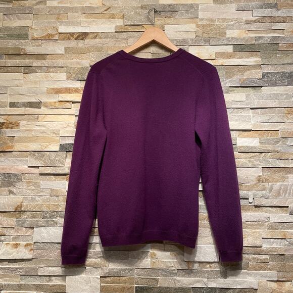 Pure Collection M Purple Cardigan | 100% Cashmere, Jewel Tone, Retail $300 - Picture 4 of 8